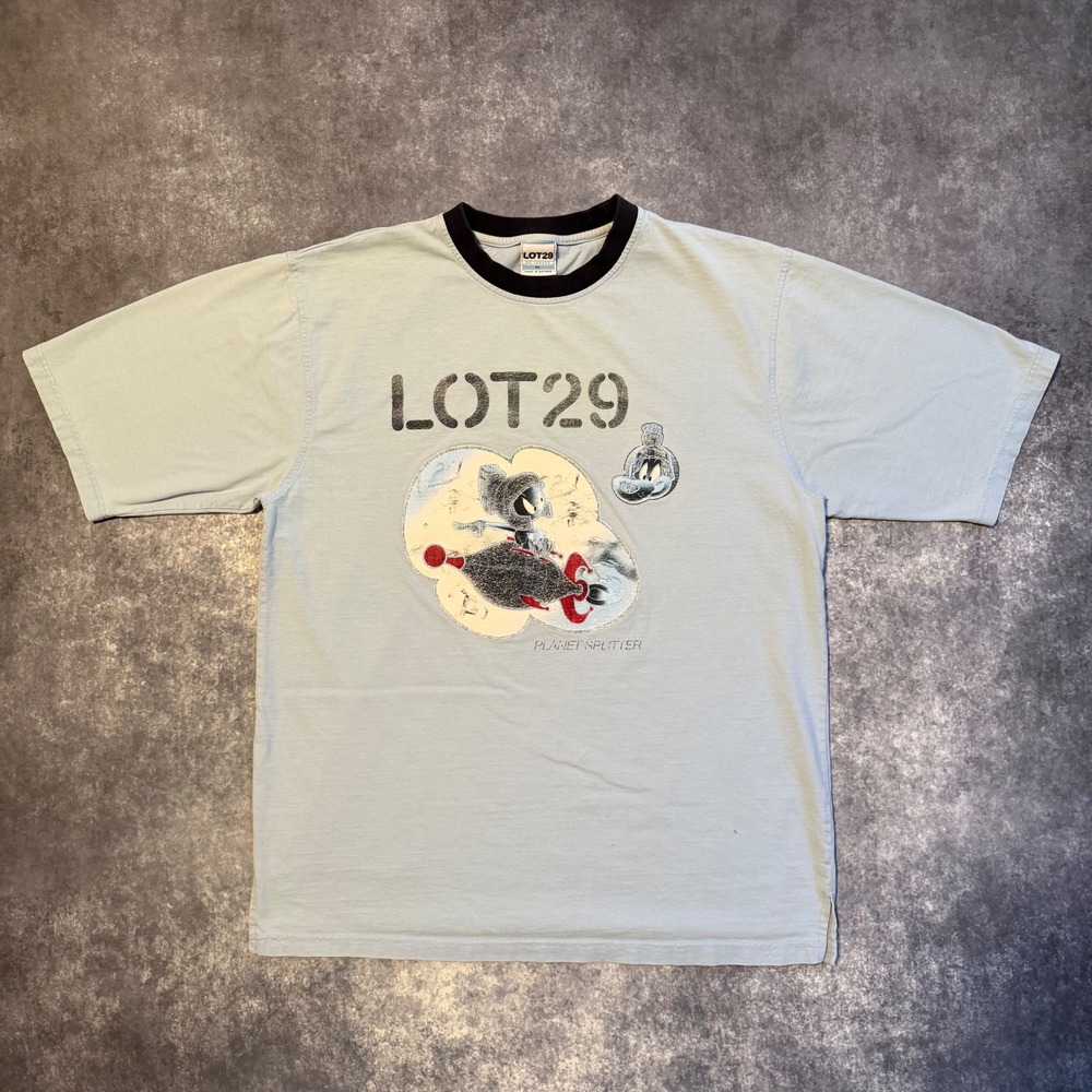 Vintage Lot29 Marvin the Martian Planet Splitter T Shirt Mens XL Looney Tunes‎